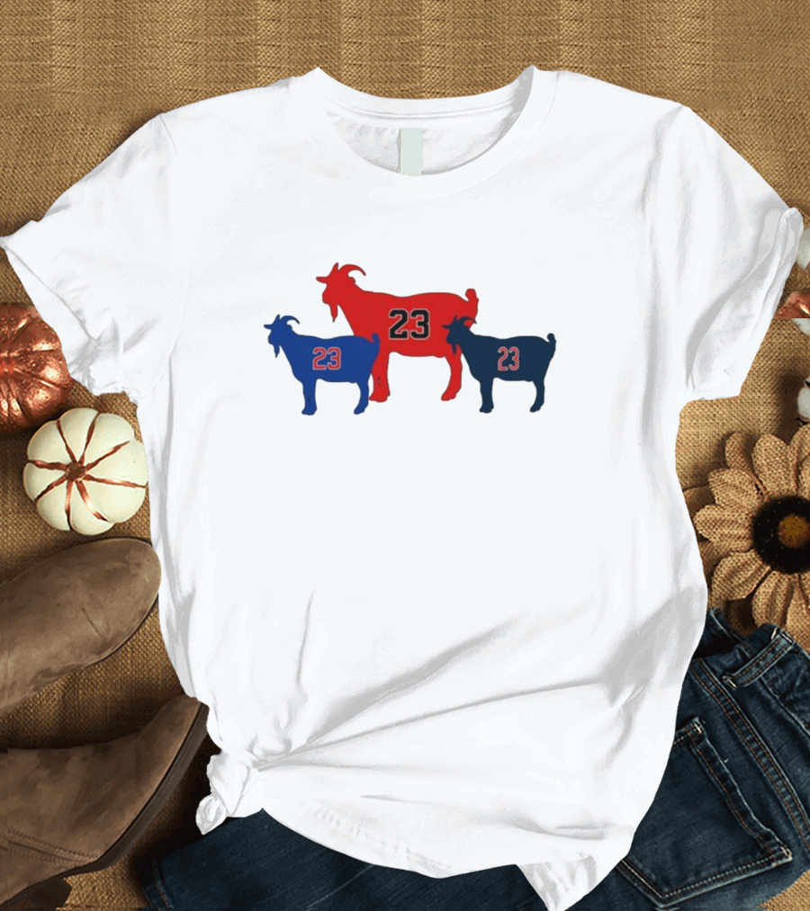 Chicagoats 23 Basketball Goat Trio T-Shirt