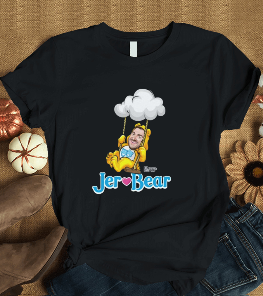 Lebatardaf Jeremy Taché Jer-Bear Swinging Under Cloud Face T-Shirt
