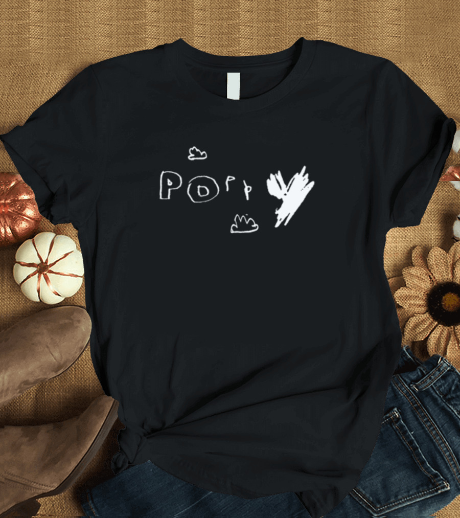 Poppy Kill Kill Kill Clouds and Scribble T-Shirt