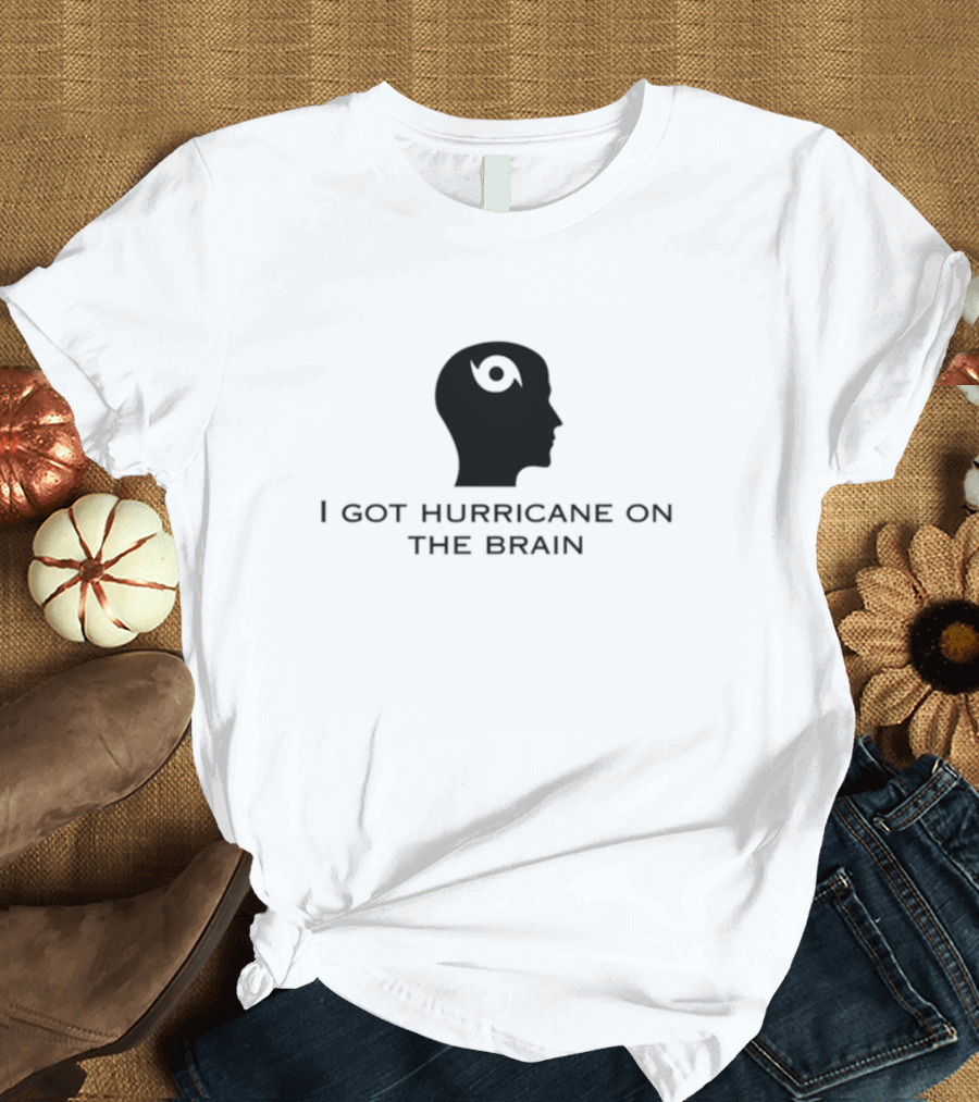 Helicity I Got Hurricane on the Brain Iconic Head T-Shirt