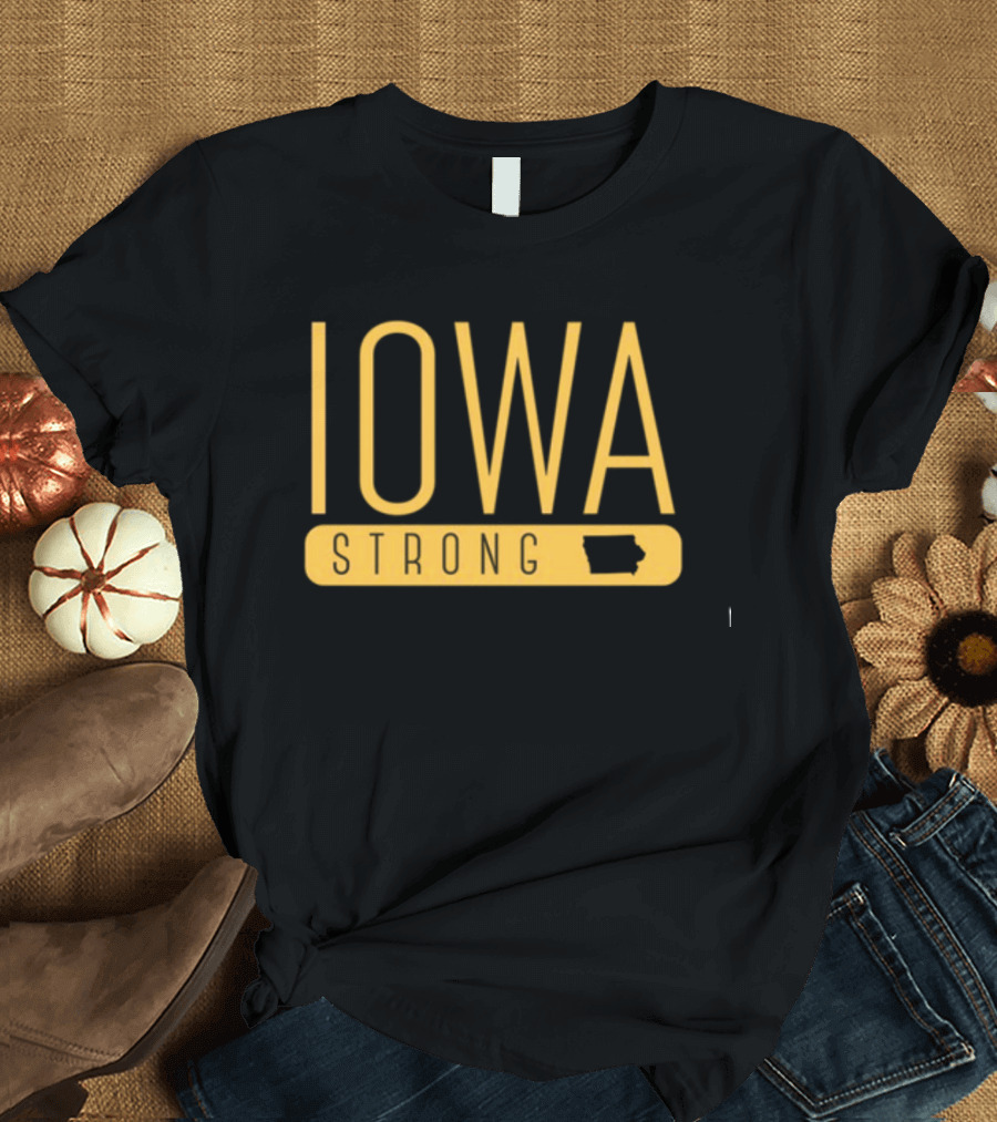 Iowa Strong 2024 Iowa Map Icon Solidarity T-Shirt