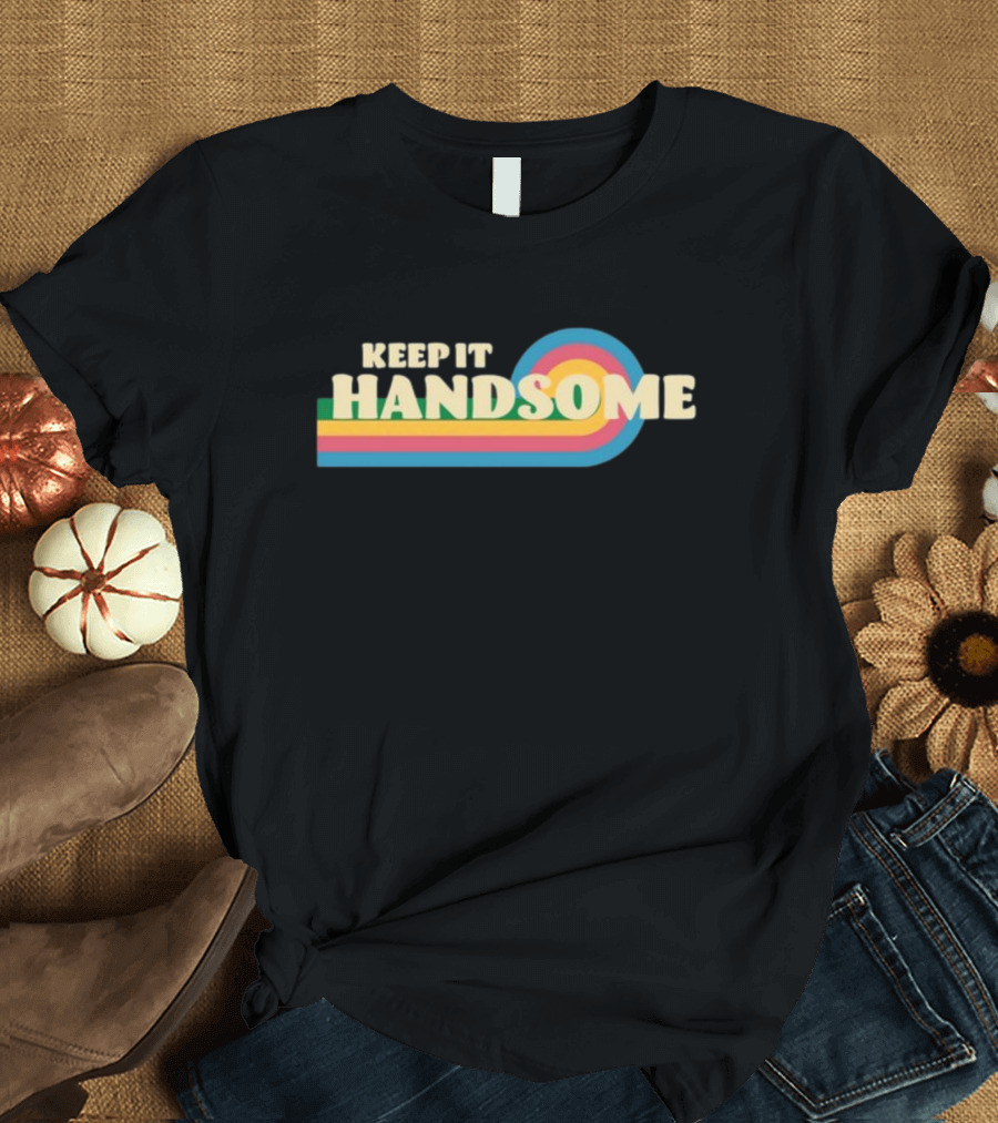 Keep It Handsome Retro Colorful Stripes T-Shirt