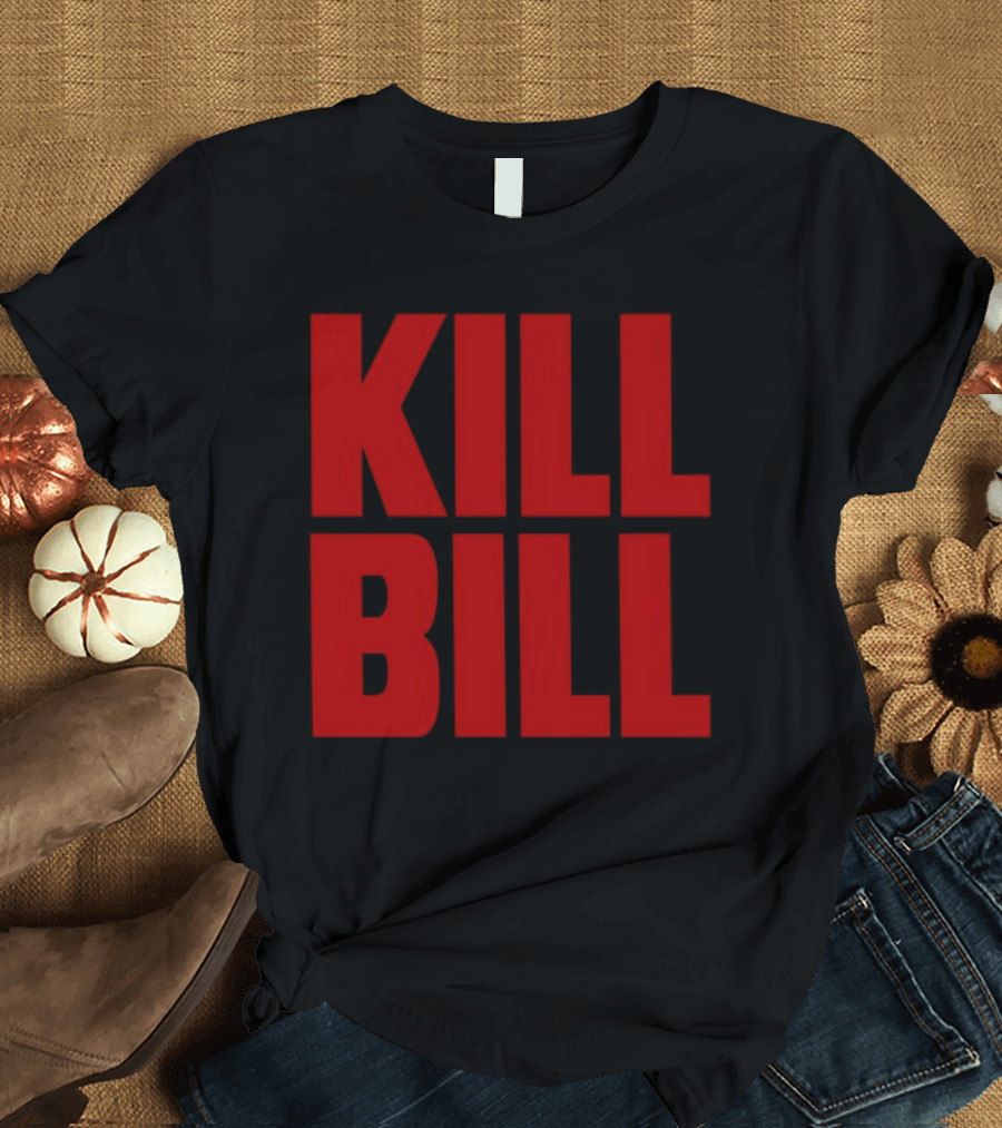 Hunter Schafer Kill Bill Red Block Letters T-Shirt