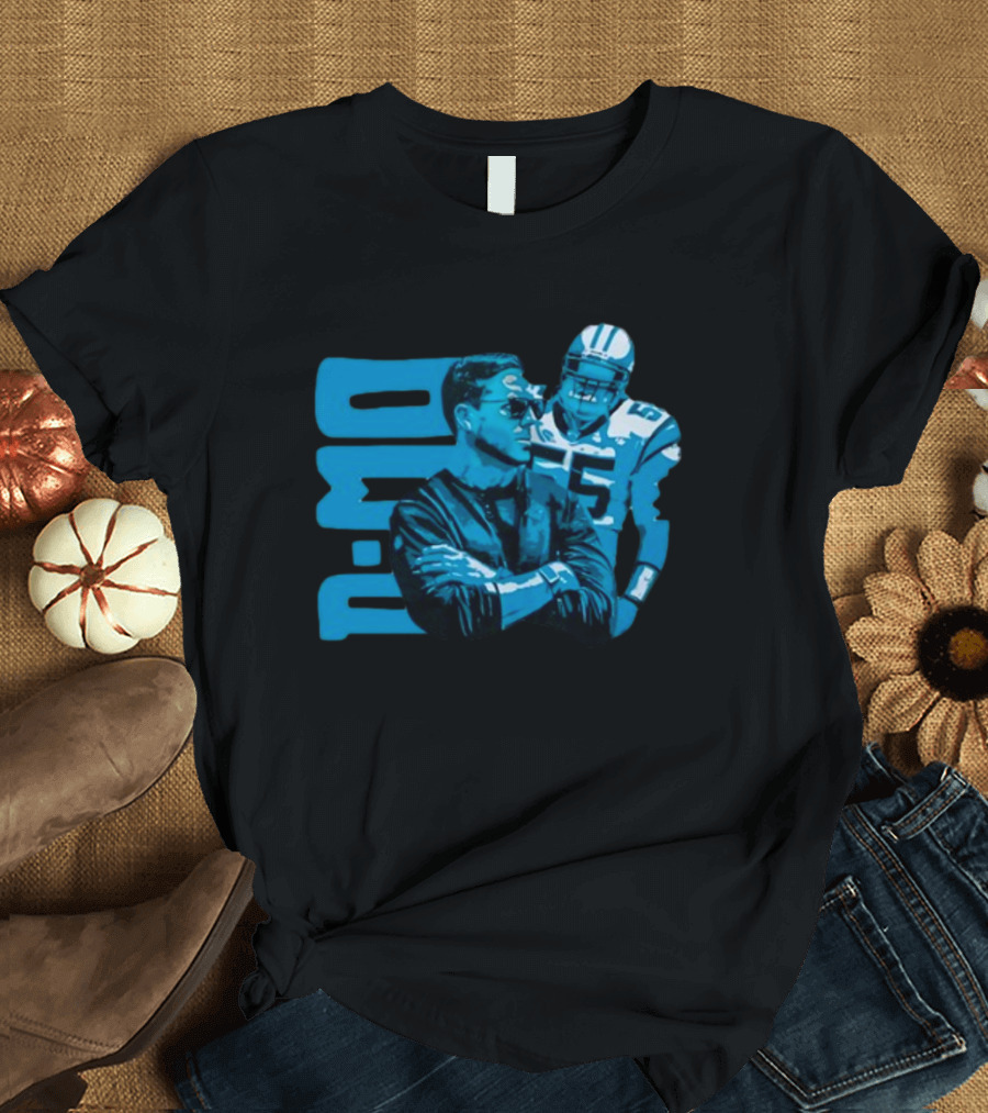 D-Mo Dan Morgan 55 Carolina Panthers Dave Canales Football Duo T-Shirt