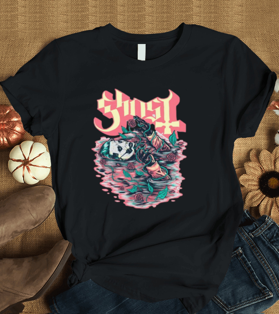 Ghost Submerged with Roses Valentine T-Shirt