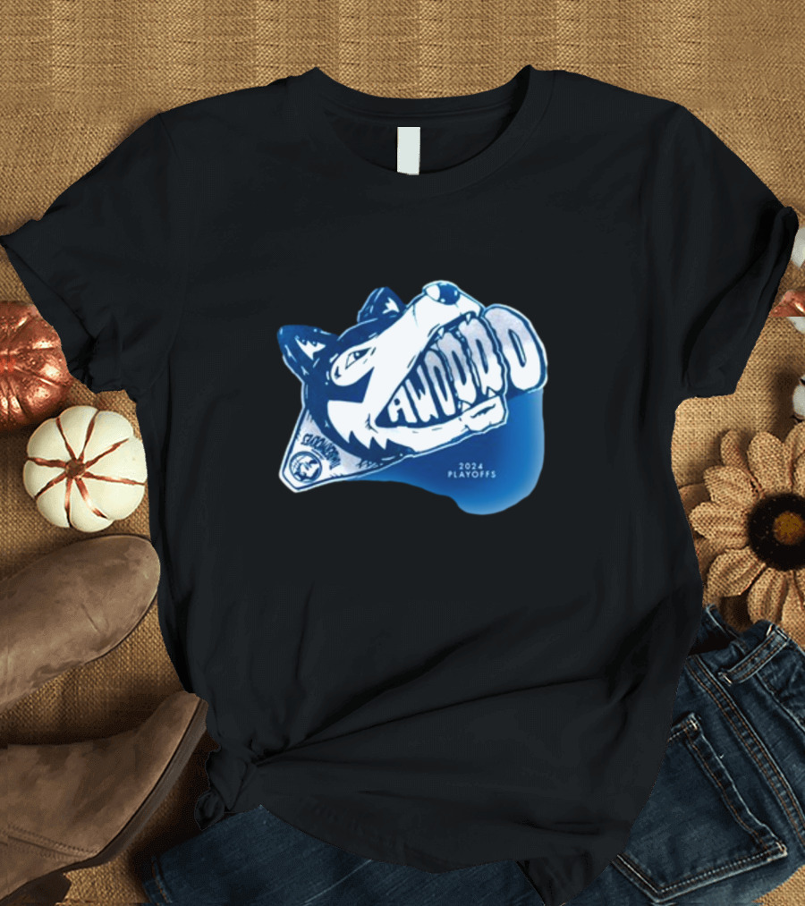 Timberwolves Awooo 2024 Playoffs Whiteout Game 3 T-Shirt