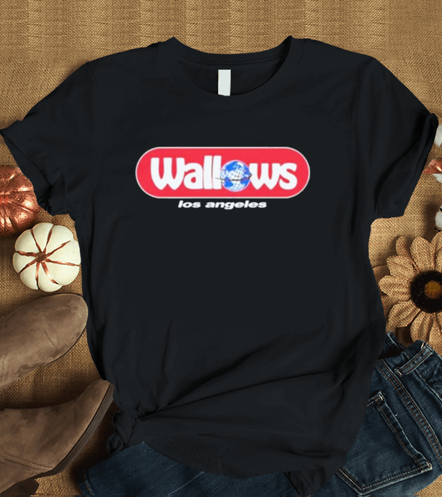 Wallows Los Angeles with Globe Graphic Circle T-Shirt