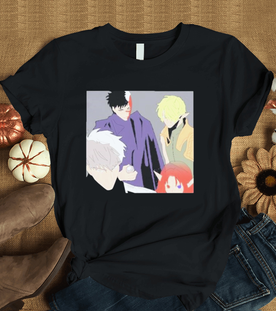 Anime Elf Kingdom Mysterious Characters Quartet T-Shirt