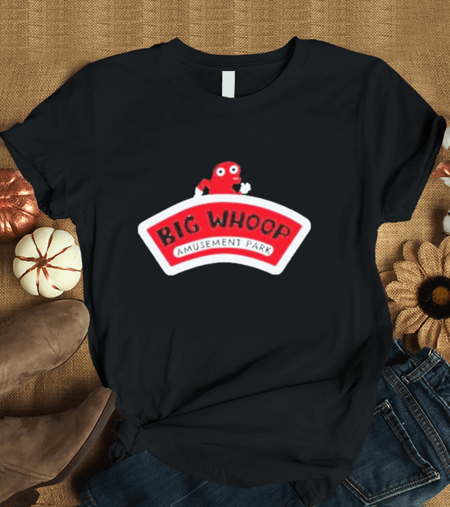 Big Whoop Amusement Park Red Mascot T-Shirt