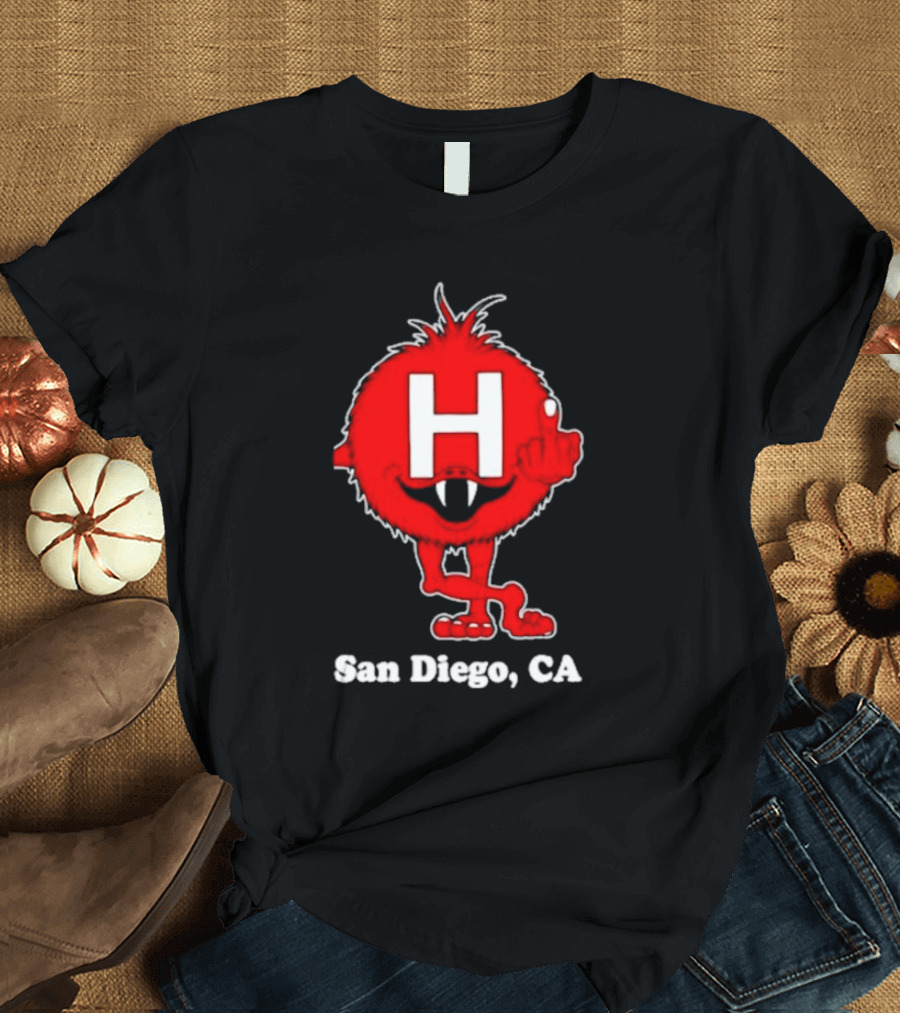 Alex Pardee H Red Monster San Diego CA T-Shirt