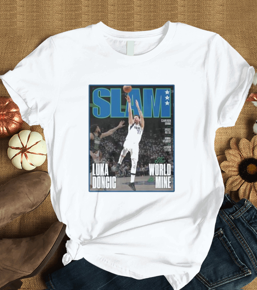 SLAM Luka Doncic The World Is Mine T-Shirt