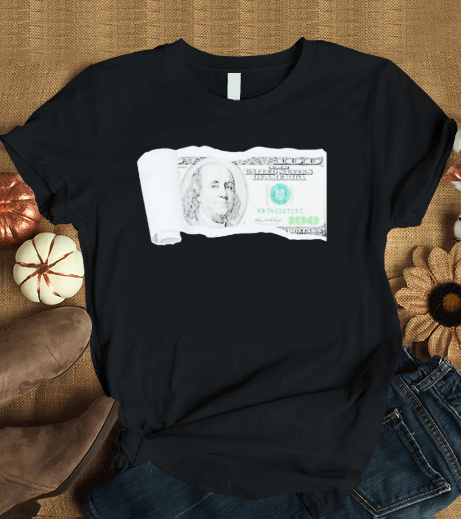 100 Dollars The United States Of America Benjamin Franklin T-Shirt