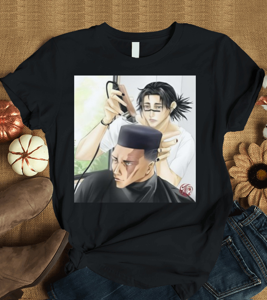 Choso Giving Todo a Haircut - Anime Scene Fan T-Shirt