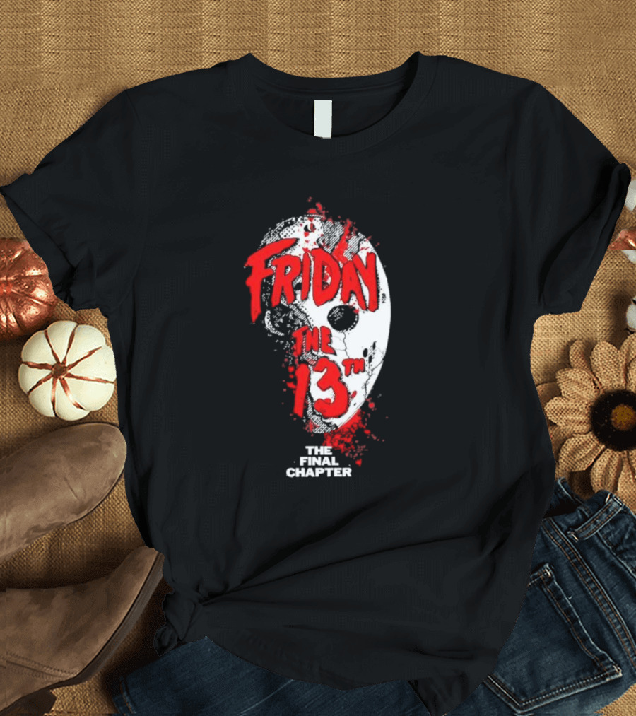 Friday The 13th The Final Chapter Hockey Mask Blood Horror T-Shirt
