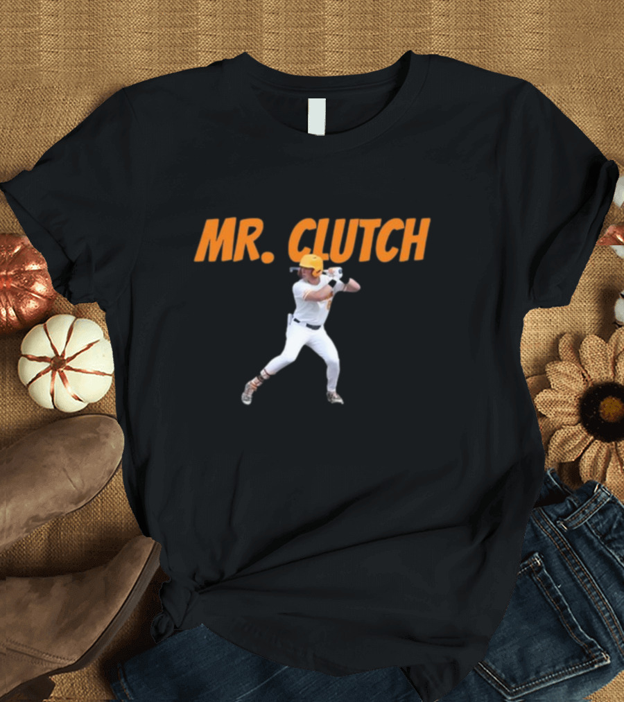 Mr. Clutch Dylan Dreiling Baseball Action T-Shirt