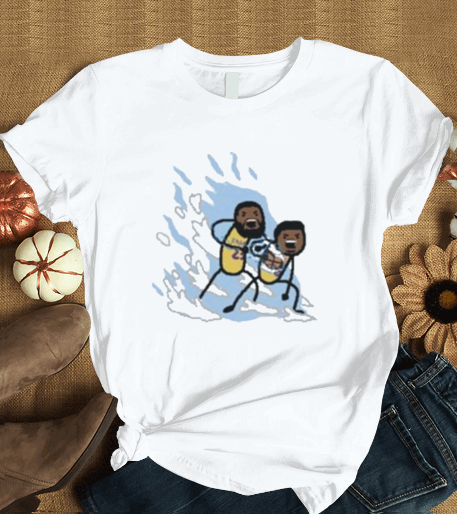 Father And Son Kamehameha Lakers Basketball Fusion T-Shirt