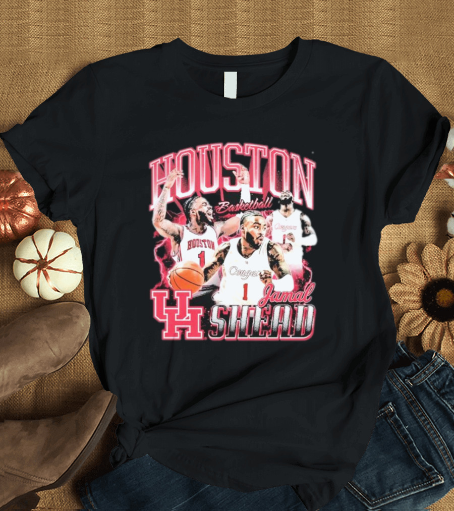 Jamal Shead Houston Cougars Basketball U H T-Shirt