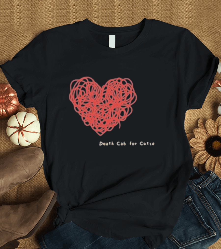 Death Cab For Cutie Heart Red Thread T-Shirt