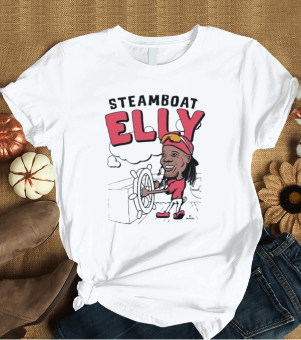 T-Shirt: STEAMBOAT ELLY Elly De La Cruz Wheel Turner Cartoon T-Shirt STEAMBOAT ELLY Elly De La Cruz Wheel Turner Cartoon T-Shirt