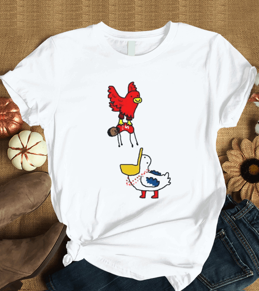 Hawks Trade Dejounte Murray To The Pelicans NBA Paint Bird Dunking Player T-Shirt
