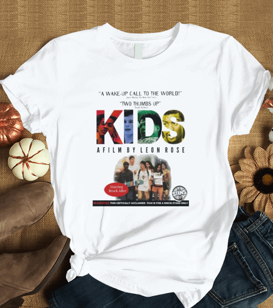 A Wake-up Call To The World Two Thumbs Up Kids A Film By Leon Rose Starring Brock Aller T-Shirt