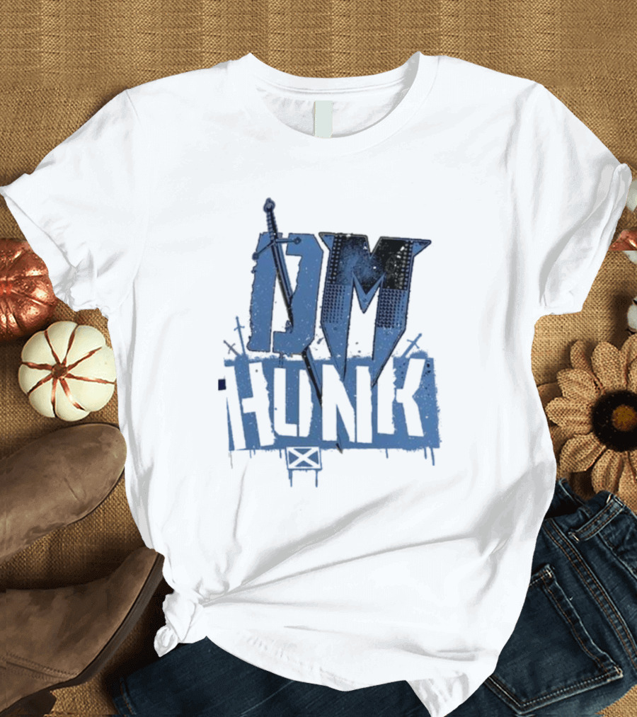 Drew Mcintyre DM Hunk Crossed Swords Ringer T-Shirt