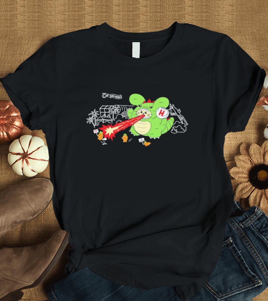 Fatrabbitfarm San Diego Monster End Of The Line No Running T-Shirt