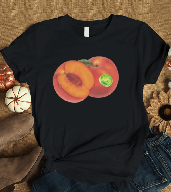 T-Shirt: Disco Dime Ripe Juicy Peach Fruit T-Shirt Disco Dime Ripe Juicy Peach Fruit T-Shirt