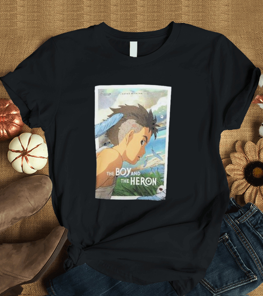 Studio Ghibli Hayao Miyazaki The Boy and the Heron Watercolor T-Shirt