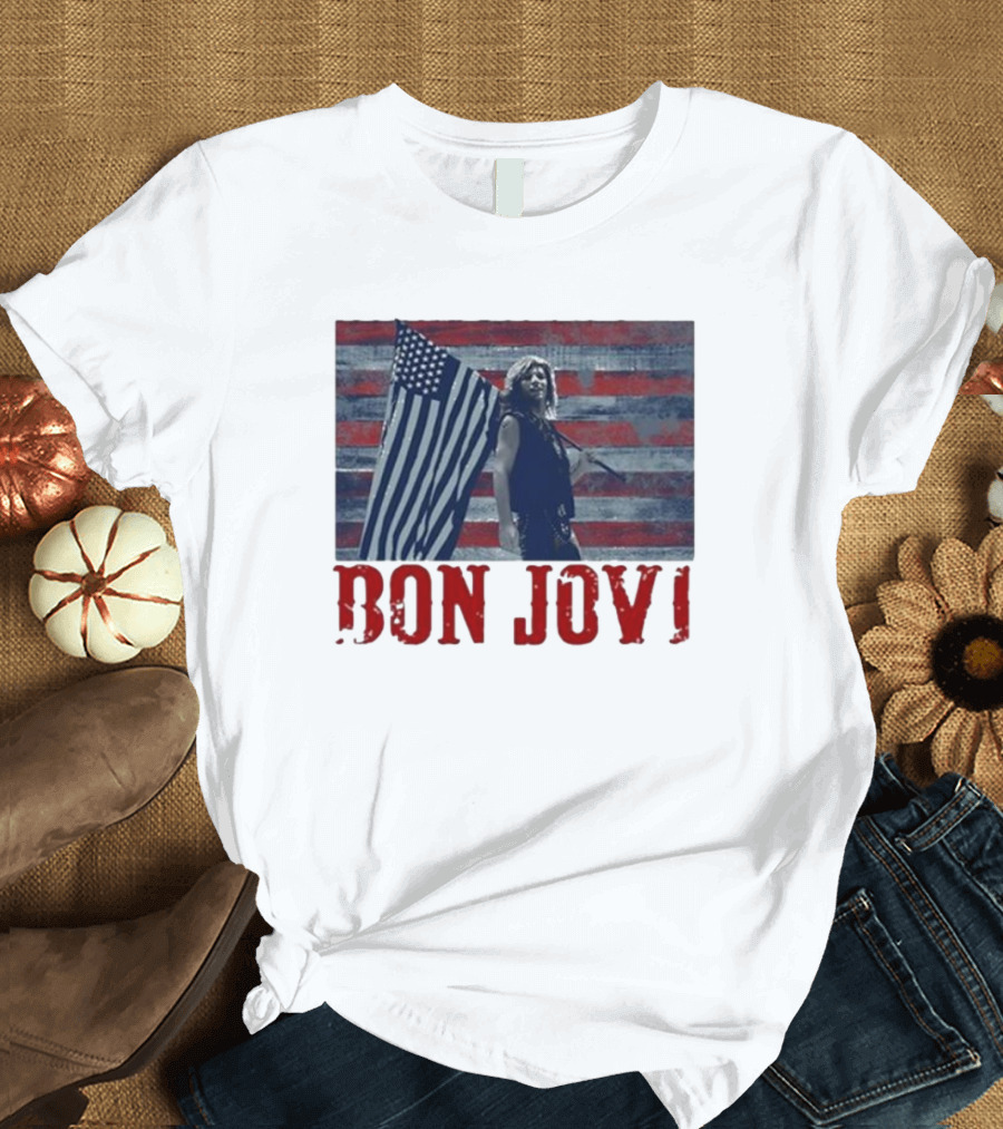Bon Jovi American Flag T-Shirt