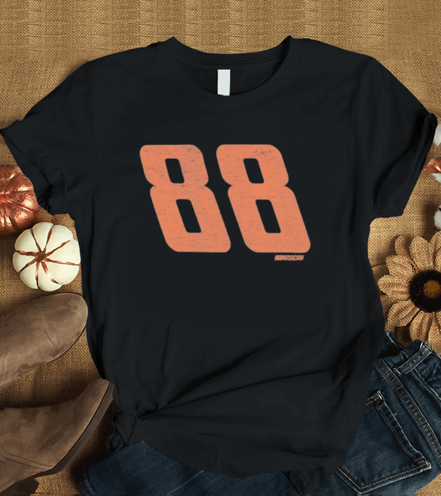 NASCAR Dale Earnhardt Jr. #88 Black Franklin 47 Racing T-Shirt