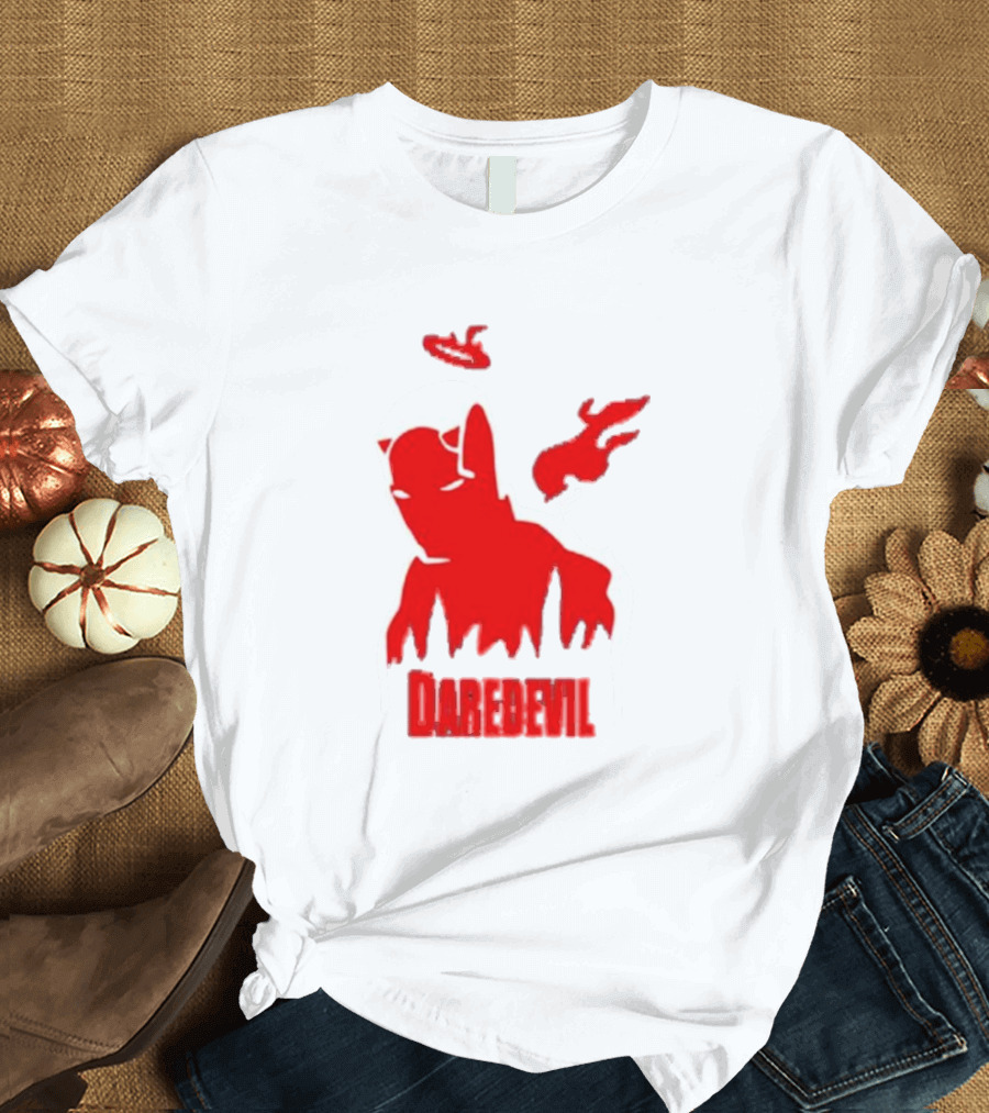 Daredevil Born Again Marvel Studios Iconic Red Flame T-Shirt