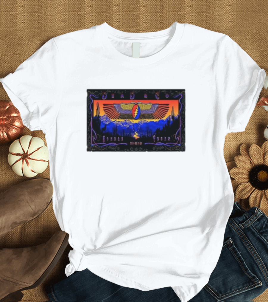Dead And Company Grateful Dead June 22 2024 Sphere Las Vegas NV Desert Scene T-Shirt