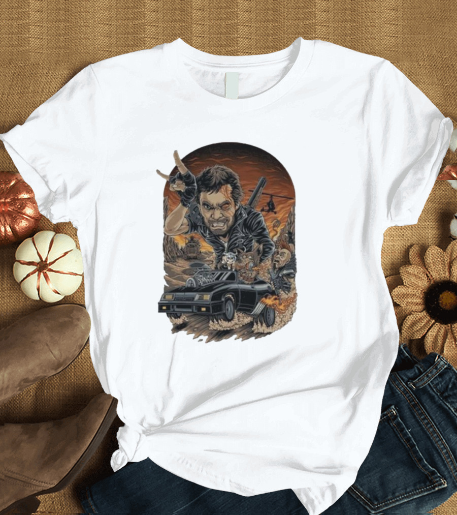 Krisna Okky Mad Max Apocalyptic Road Warrior Scene T-Shirt