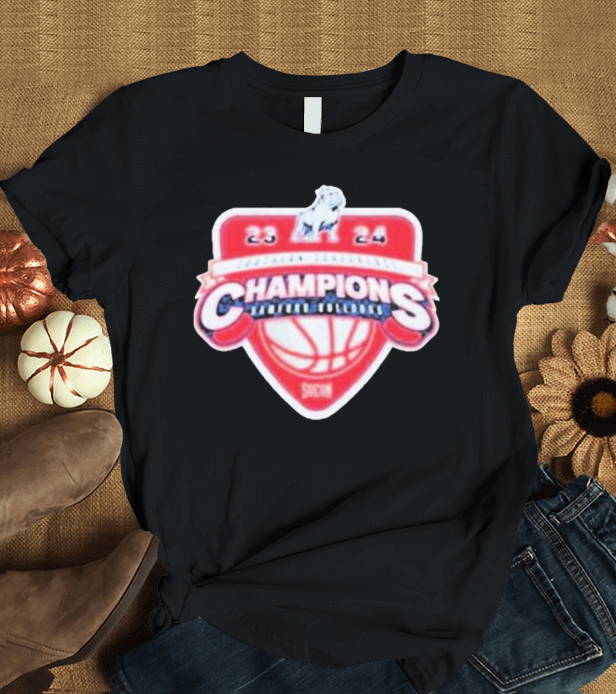 Samford Bulldogs Champions 2024 Southern Conference Basketball SoCon T-Shirt