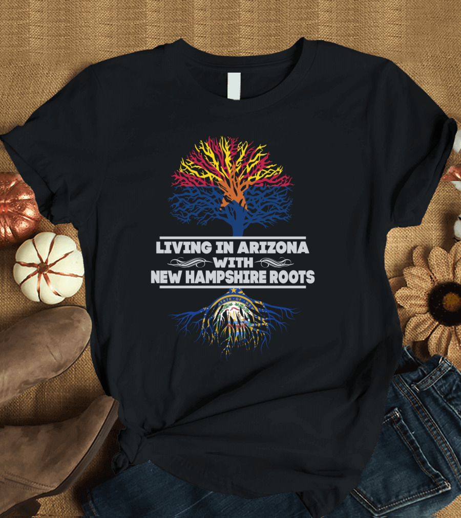 Arizona Pride with New Hampshire Heritage Tree and Seal T-Shirt