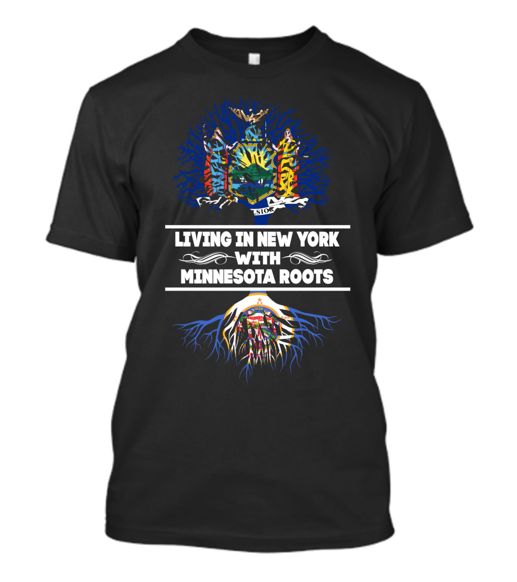 New York Pride Embracing Deep Minnesota Roots With State Seal T-Shirt