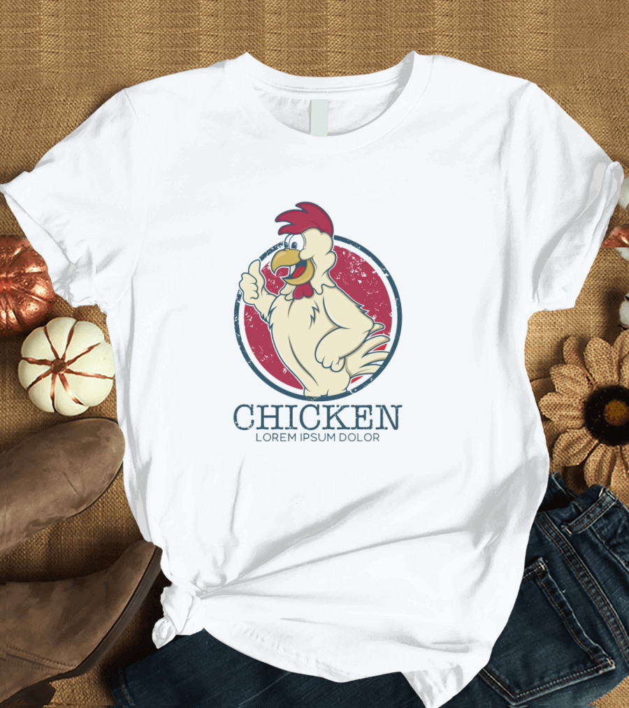 Chicken Winner Dinner Thumbs Up T-Shirt