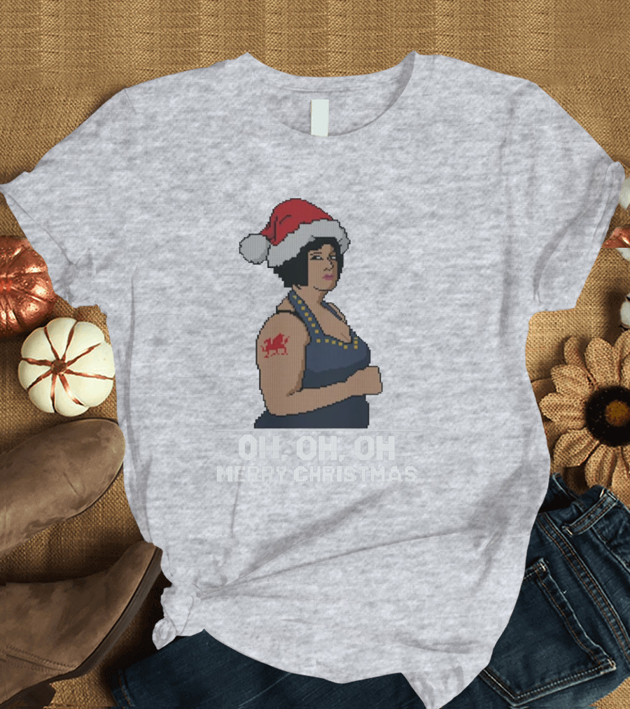Nessa Oh Oh Oh Merry Christmas Santa Hat Jumper T-Shirt