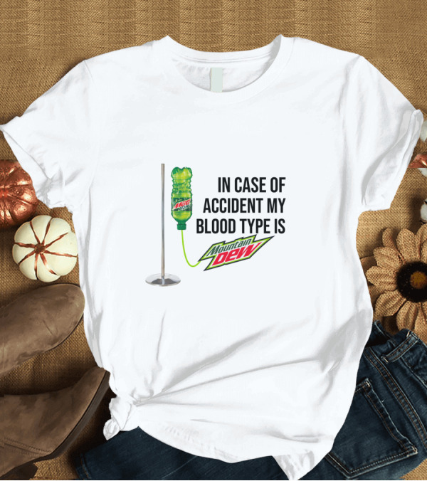 T-Shirt: Blood Type IV Mountain Dew Emergency Kit T-Shirt Blood Type IV Mountain Dew Emergency Kit T-Shirt