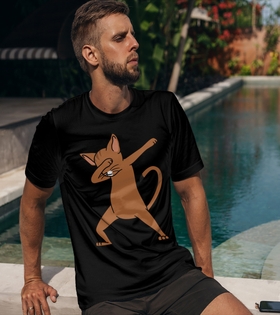 Dab Pose Abyssinian Cat T-Shirt