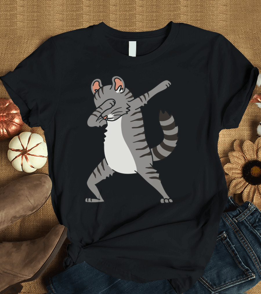 American Curl Cat Dabbing Pose T-Shirt