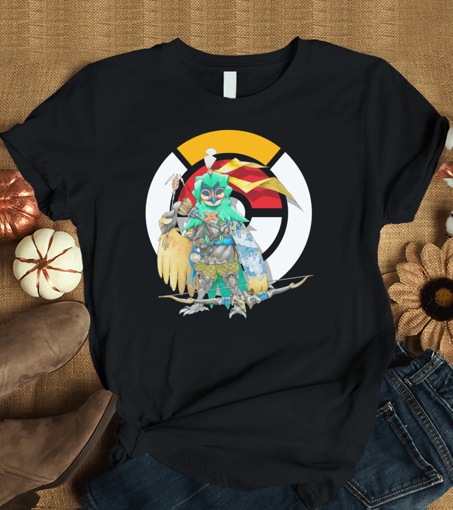 POKEMON X OVERWATCH DECIDUEYE HANZO CROSSOVER T-Shirt