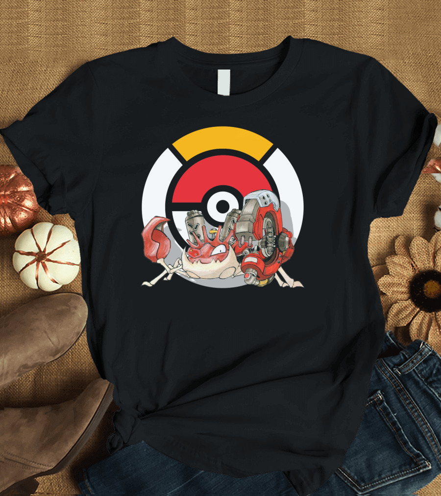POKEMON X OVERWATCH KINGLER X TORBJORN MASHUP T-Shirt