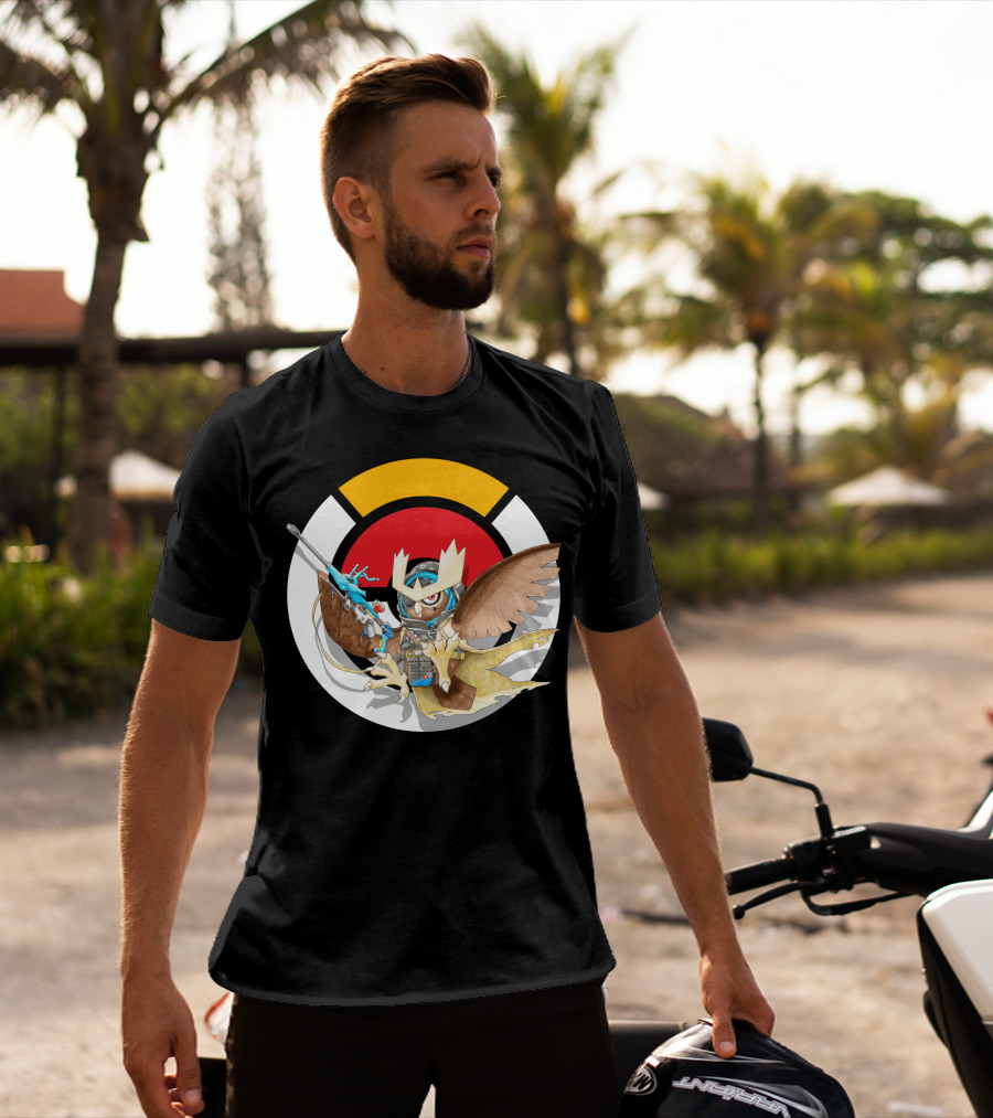 Pokemon X Over Noctowl X Ana Official Collaboration T-Shirt