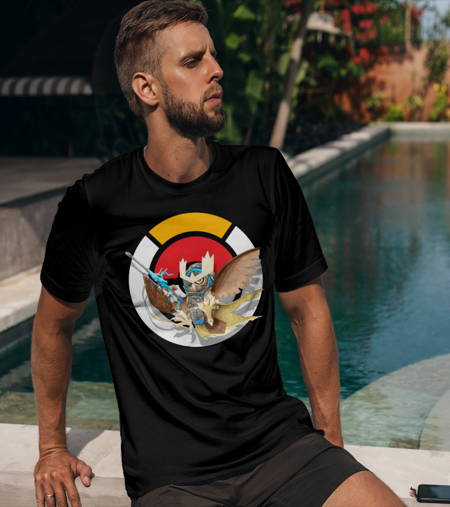 Pokemon X Over Noctowl X Ana Official Collaboration T-Shirt