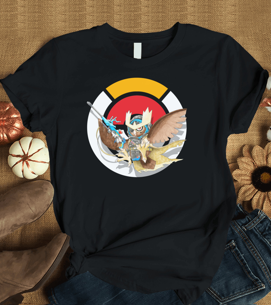 Pokemon X Over Noctowl X Ana Official Collaboration T-Shirt