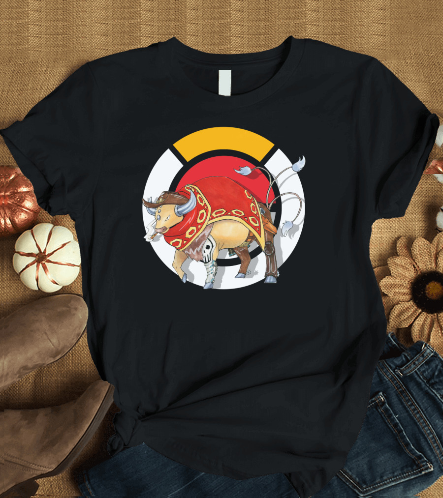 POKEMON X OVERWATCH TAUROS X MCCREE CROSSOVER T-Shirt