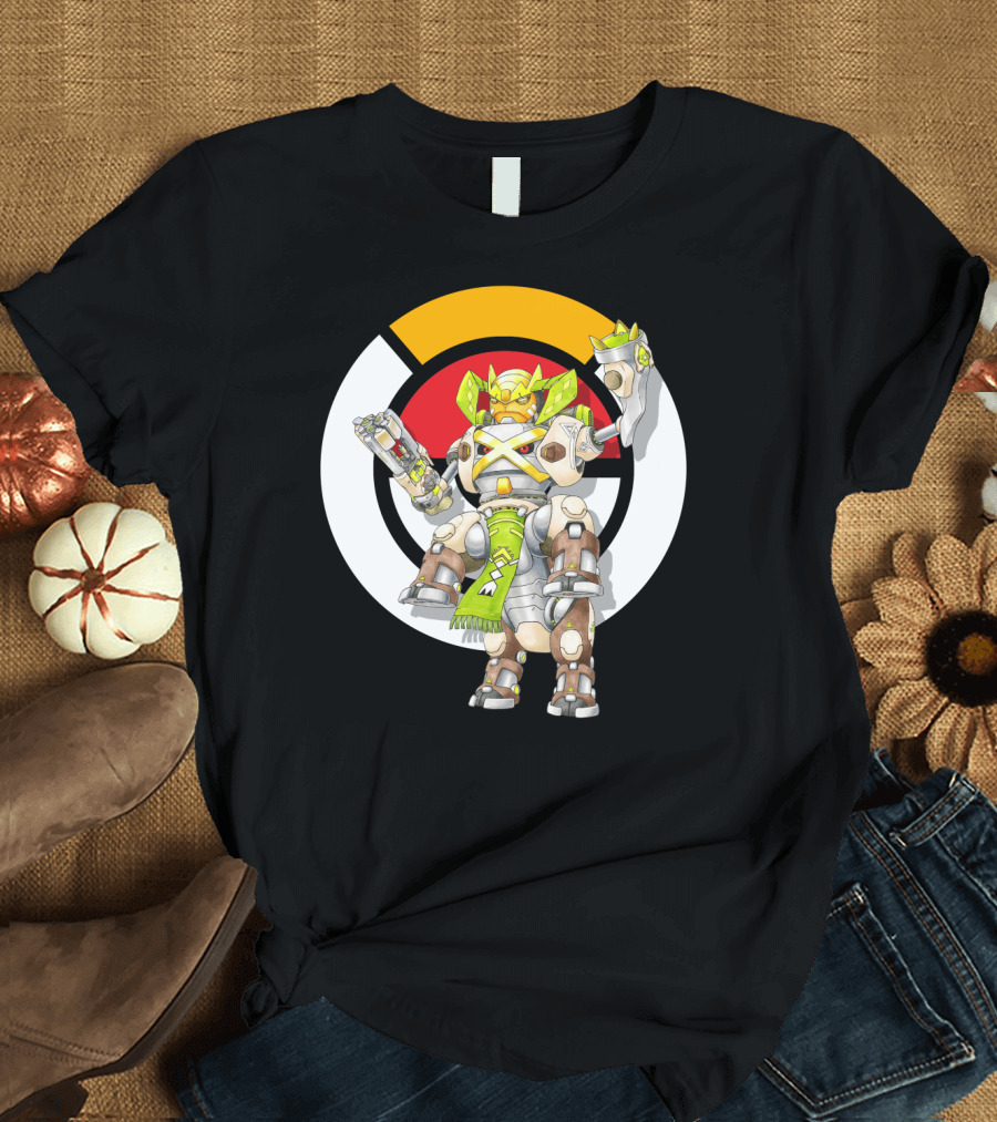 POKEMON X OVER TERRAKION METAGROSS ORISA MECHA CROSSOVER T-Shirt