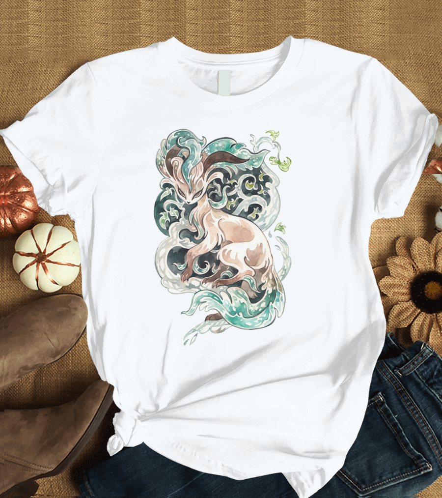 WATERCOLOR POKEMON LEAFEON VIVID ARTISTIC T-Shirt